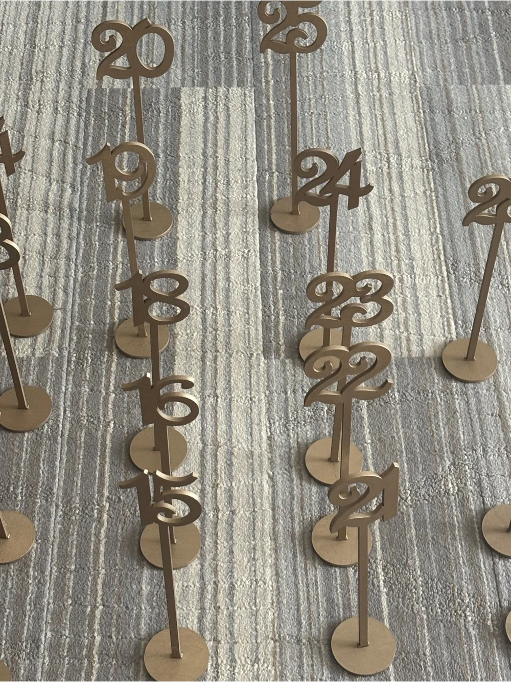 Large Lot of 44 decorative wooden signs from an original set of 1-50.